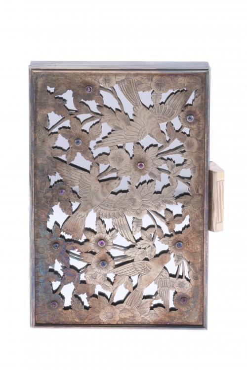 BOUCHERON. VANITY CASE, MINAUDIÈRE MODEL, CIRCA 1950.