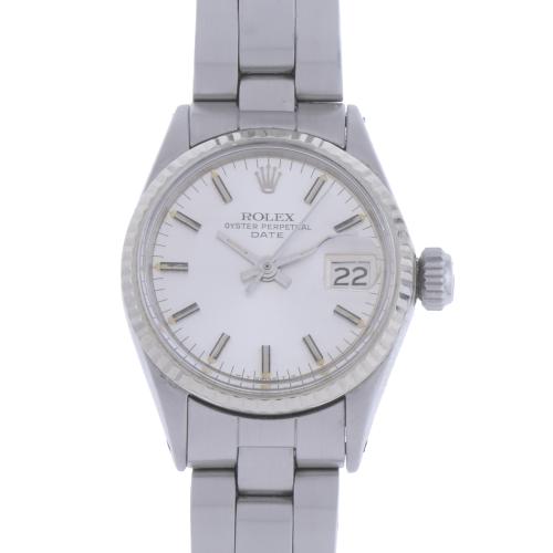 ROLEX. DATE MODEL, LADIES' WRISTWATCH, LATE 1980'S.