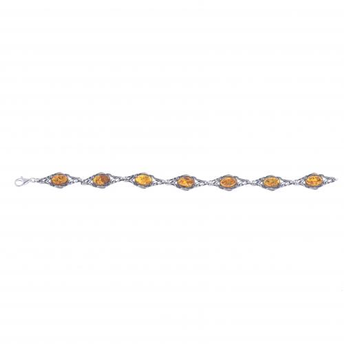 BRACELET WITH AMBER SIMILE.