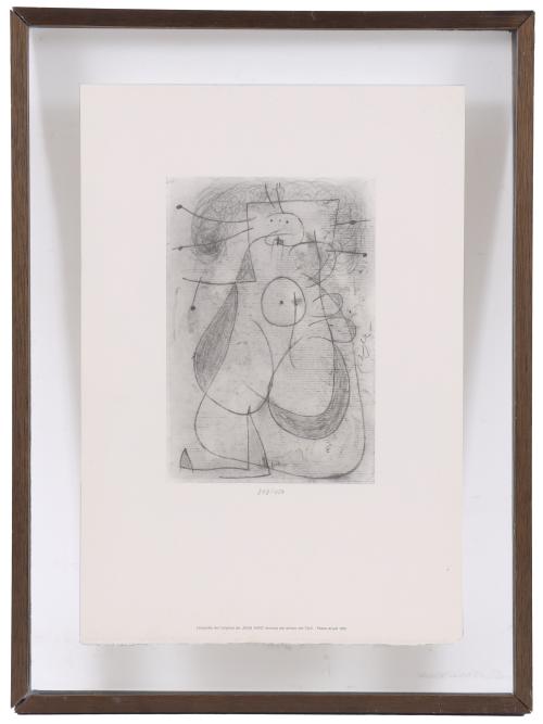 JOAN MIRÓ (1893-1983). Dedicated lithograph "ALS AMICS DEL