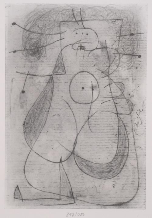 JOAN MIRÓ (1893-1983). Dedicated lithograph "ALS AMICS DEL