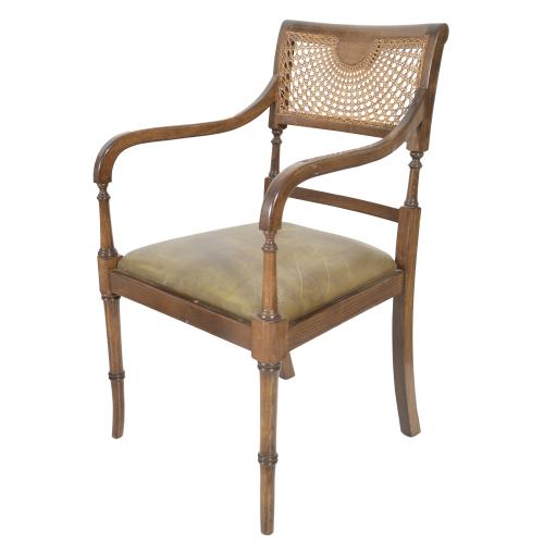EIGHT CHAIRS, SHERATON STYLE, 20TH CENTURY.