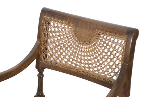 EIGHT CHAIRS, SHERATON STYLE, 20TH CENTURY.