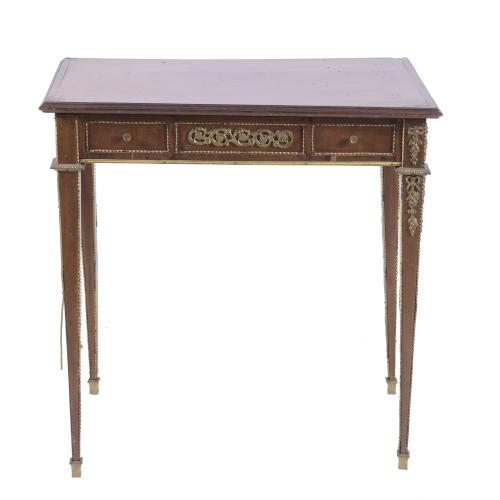 AFTER MODELS BY JEAN-HENRI RIESENER (1734-1806). TEA TABLE, 20TH CENTURY.