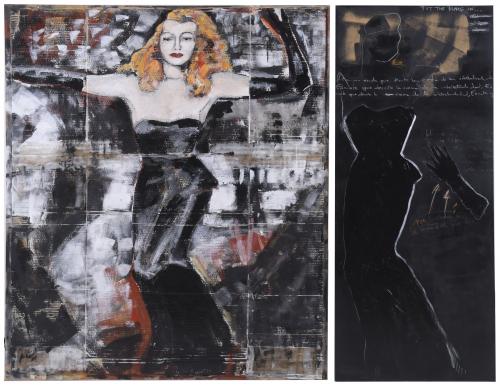 EVA MARTÍNEZ, "ZOE" (20TH CENTURY). "PUT THE BLAME IN IV Y V". Diptych.