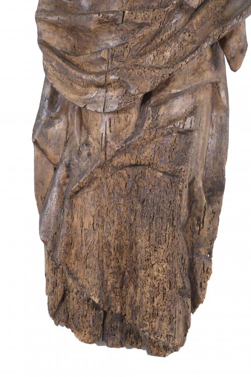 CASTILIAN SCHOOL, 17TH CENTURY. CARVING OF SAINT ANDREW.