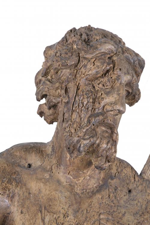 CASTILIAN SCHOOL, 17TH CENTURY. CARVING OF SAINT ANDREW.