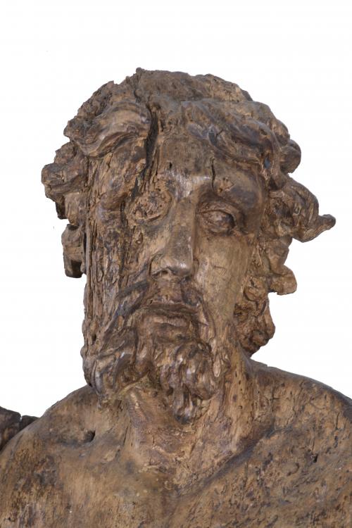 CASTILIAN SCHOOL, 17TH CENTURY. CARVING OF SAINT ANDREW.