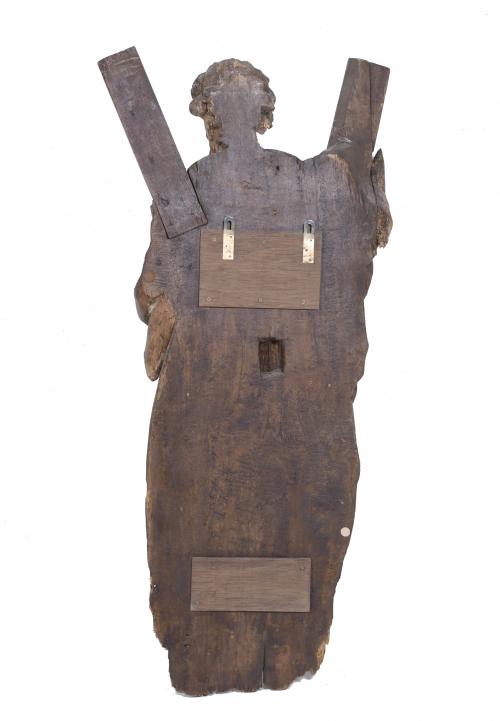 CASTILIAN SCHOOL, 17TH CENTURY. CARVING OF SAINT ANDREW.