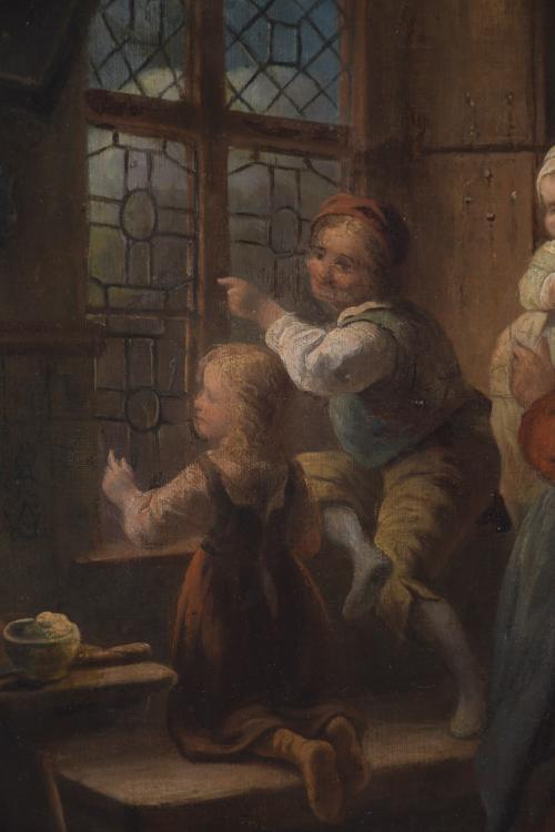 19TH CENTURY DUTCH SCHOOL. "FAMILY SCENE".