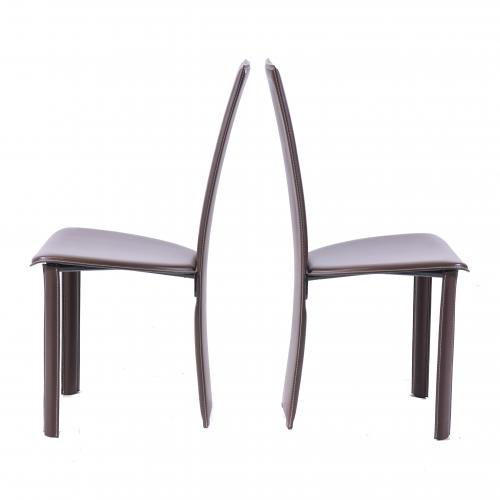 SEIS SILLAS "PSYRA" DE FRAG PARA ROCHE BOBOIS. AÑOS 80.