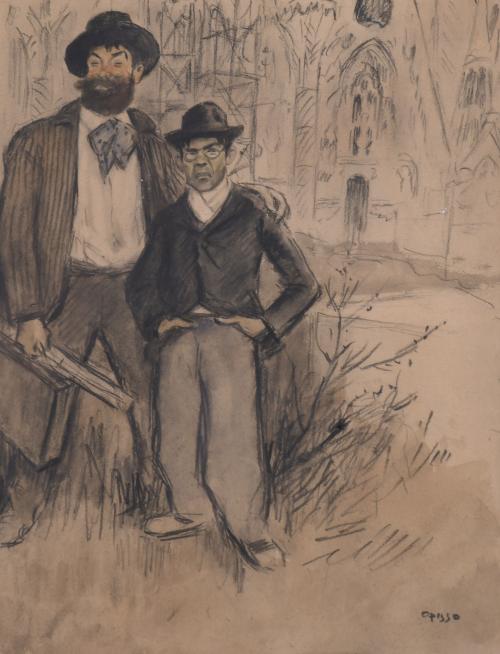 RICARD OPISSO (1880-1966). "JOAQUIM MIR AND A FRIEND, IN FRONT OF SAGRADA FAMILIA". Circa 1909.