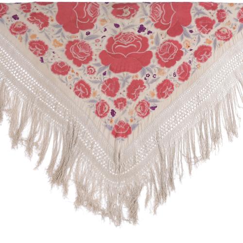 MANILA SHAWL, LATE 19TH CENTURY.
