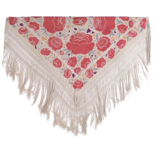 MANILA SHAWL, LATE 19TH CENTURY.