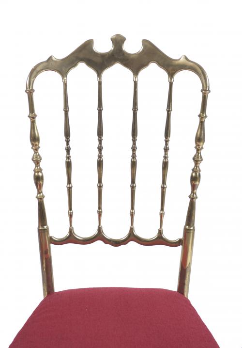 PAIR OF CHIAVARI CHAIRS, MID 20TH CENTURY.