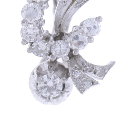 DIAMONDS EARRINGS, 1950&#39;S.