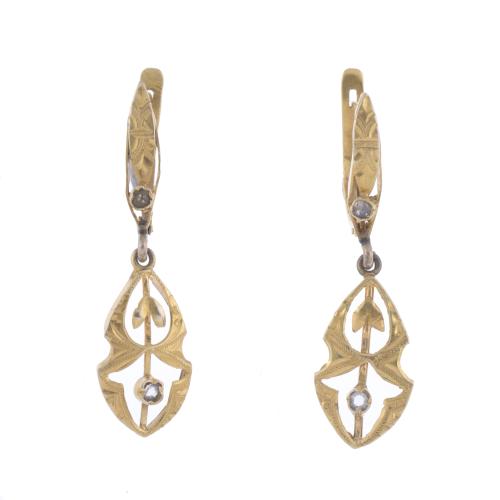 MODERNIST LONG EARRINGS.