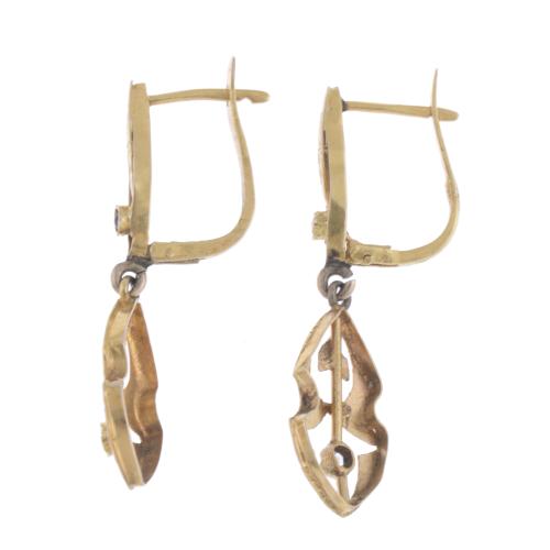 MODERNIST LONG EARRINGS.