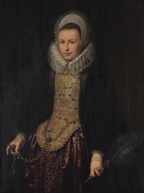 19TH CENTURY DUTCH SCHOOL. "PORTRAIT OF A LADY".