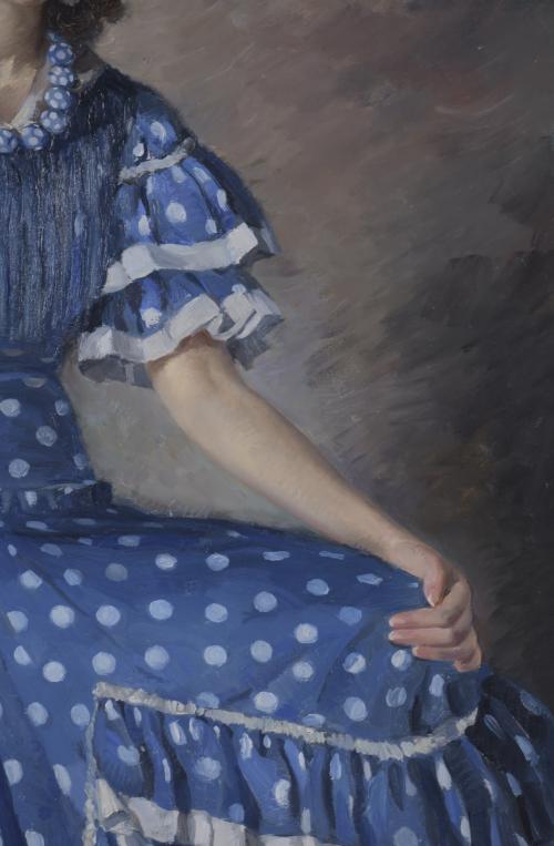 ALBERT RÀFOLS CULLARÉS (1892-1986).  "GIRL IN A BLUE GYPSY&#39;