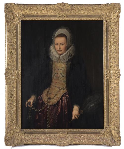 19TH CENTURY DUTCH SCHOOL. "PORTRAIT OF A LADY".