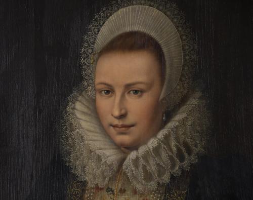 19TH CENTURY DUTCH SCHOOL. "PORTRAIT OF A LADY".