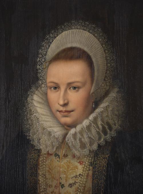 19TH CENTURY DUTCH SCHOOL. "PORTRAIT OF A LADY".