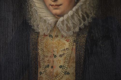 19TH CENTURY DUTCH SCHOOL. "PORTRAIT OF A LADY".