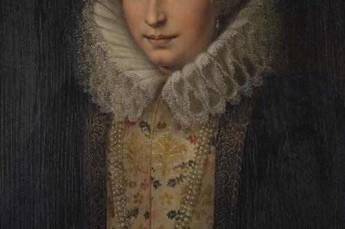 19TH CENTURY DUTCH SCHOOL. "PORTRAIT OF A LADY".