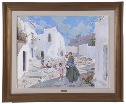 IGNACIO GIL (1913-2003). "WOMEN FROM IBIZA".