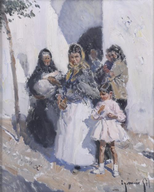 IGNACIO GIL (1913-2003). "WOMEN FROM IBIZA".