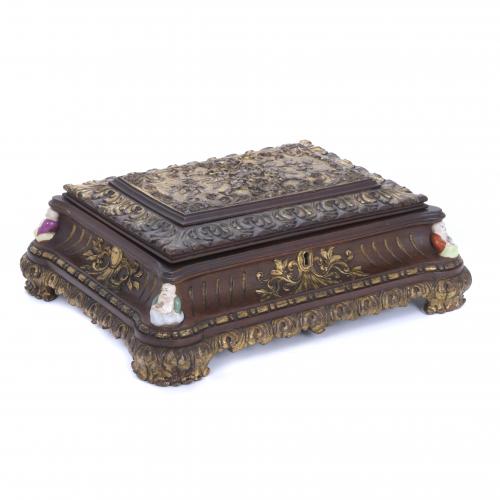 FRENCH BOX, LOUIS XV STYLE, LATE 19TH CENTURY.