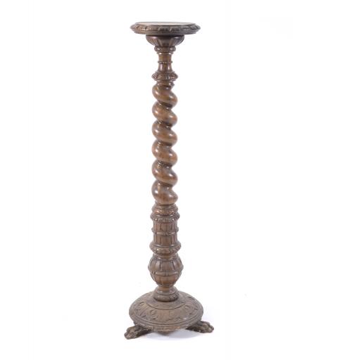 STAND WITH SOLOMONC COLUMN, 20TH CENTURY.
