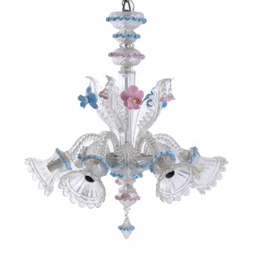 MURANO GLASS LAMP, 20TH CENTURY.