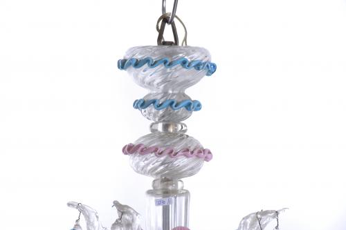 MURANO GLASS LAMP, 20TH CENTURY.