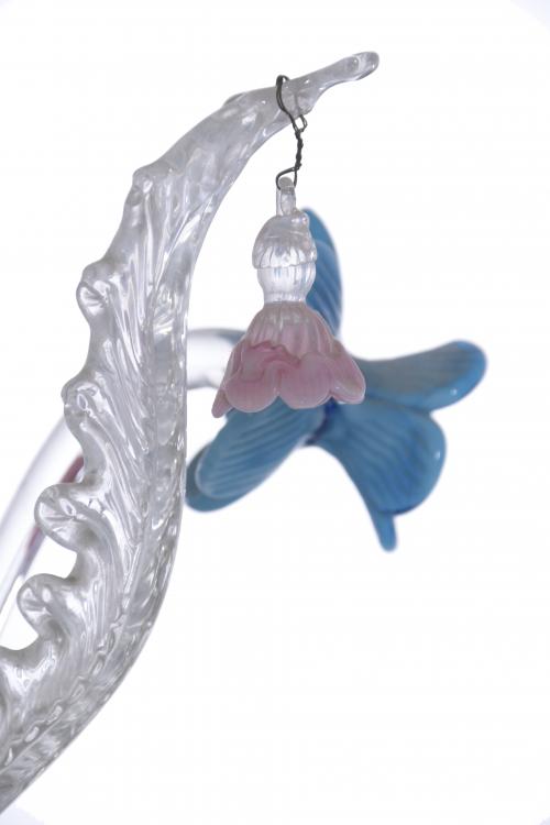 MURANO GLASS LAMP, 20TH CENTURY.
