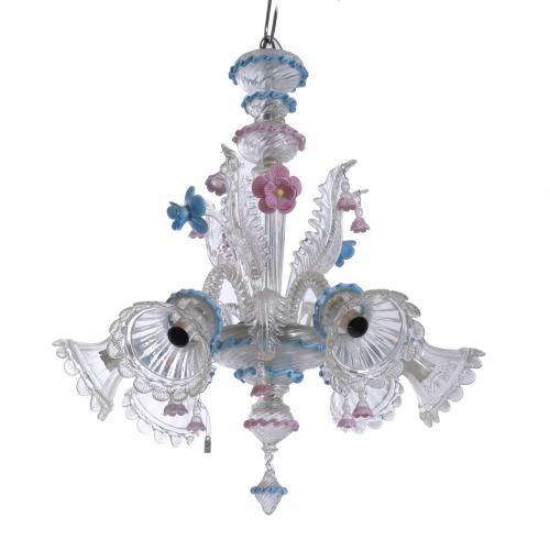 MURANO GLASS LAMP, 20TH CENTURY.