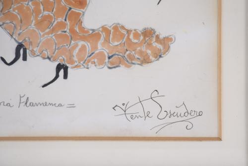 ATTRIB. TO VICENTE ESCUDERO (1892-1980).  "BAILAORA DE FLAM