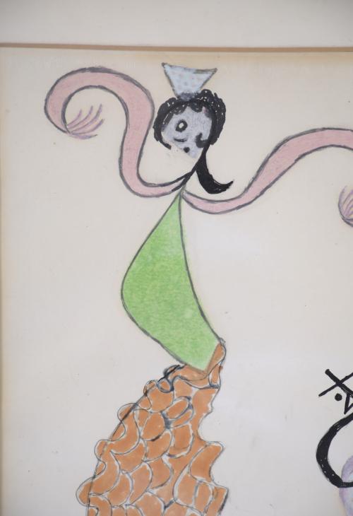 ATTRIB. TO VICENTE ESCUDERO (1892-1980).  "BAILAORA DE FLAM