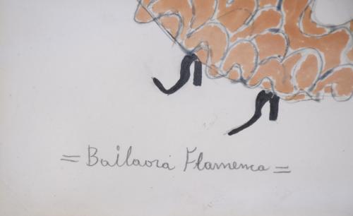 ATTRIB. TO VICENTE ESCUDERO (1892-1980).  "BAILAORA DE FLAM