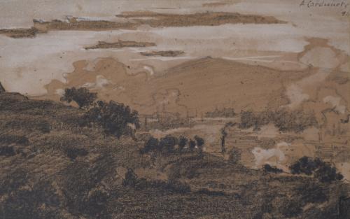 ALEXANDRE CARDUNETS CAZORLA (1871-1944). "LANDSCAPE", 1894 