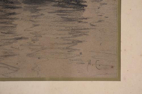 ALEXANDRE CARDUNETS CAZORLA (1871-1944). "LANDSCAPE", 1894 