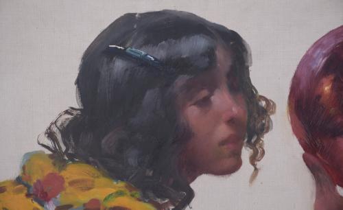 ANDRÉS LARRAGA Y MONTANER (1861-1931). "GYSPY WOMAN".