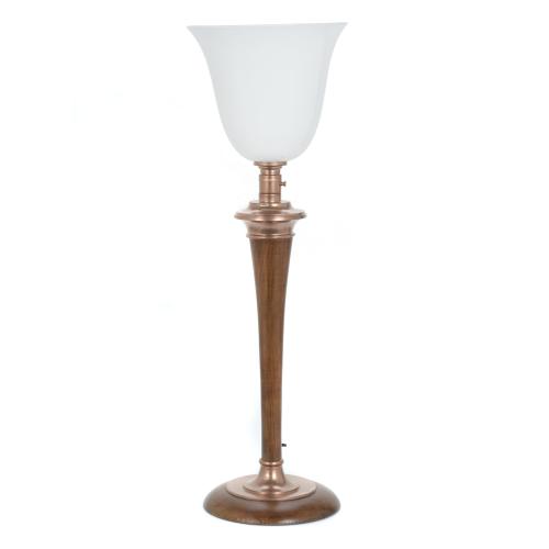 FRENCH MAZDA TABLE LAMP, ART DECO.