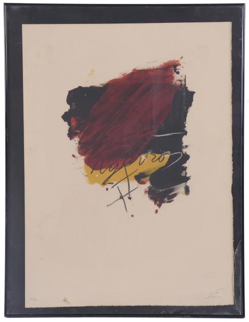 ANTONI TÀPIES (1923-2012). "LA CLAU DEL FOC 1", 1973.