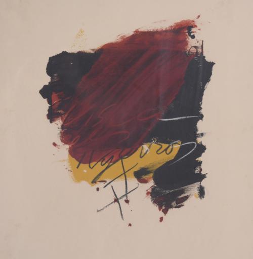 ANTONI TÀPIES (1923-2012). "LA CLAU DEL FOC 1", 1973.