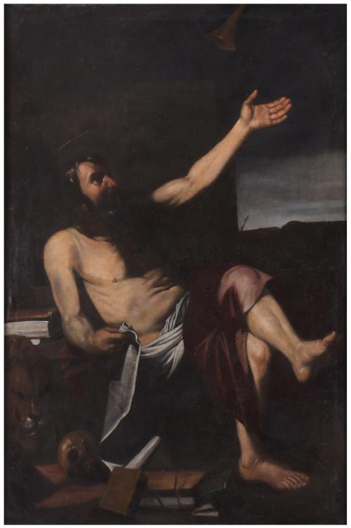 17TH-18TH CENTURY ITALIAN SCHOOL. "SAINT JEROME".