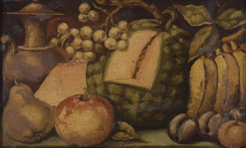 EARLY 20TH CENTURY SPANISH SCHOOL. "STILL LIFE WITH FRUITS".