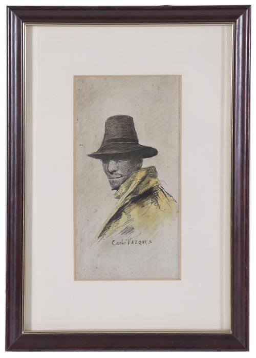ATTRIB. TO CARLOS VÁZQUEZ (1869-1944). "PORTRAIT OF A MAN W