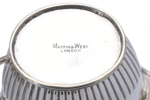 MAPPIN & WEBB. LONDON. ENGLISH TEA AND COFFEE SET IN SILVER